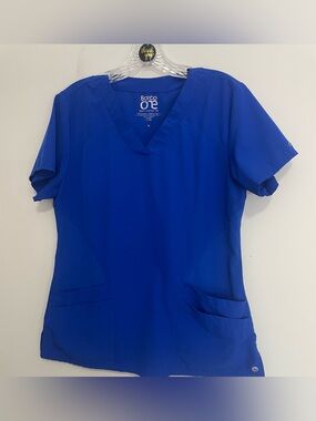 Barco Uniforms V-Neck Scrub Top - Royal Blue Size Medium ~ Medical Staff